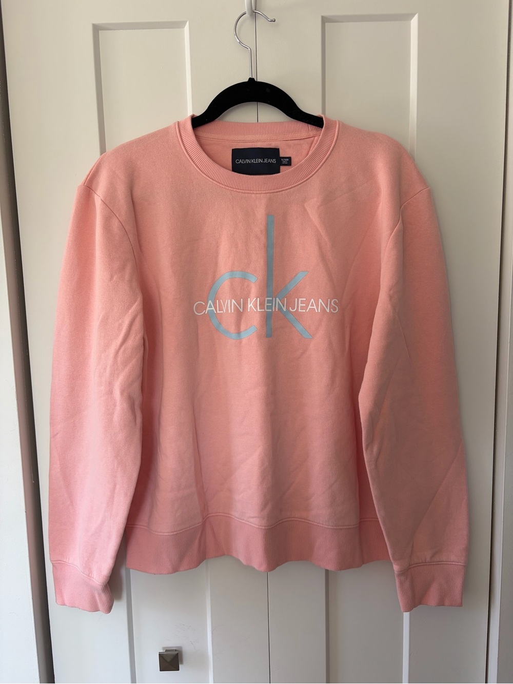 Calvin Klein Jeans Pink CK Logo Crewneck Sweater